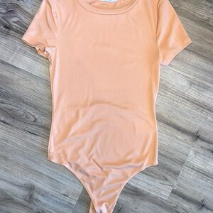 Elodie Apricot Short Sleeve Top